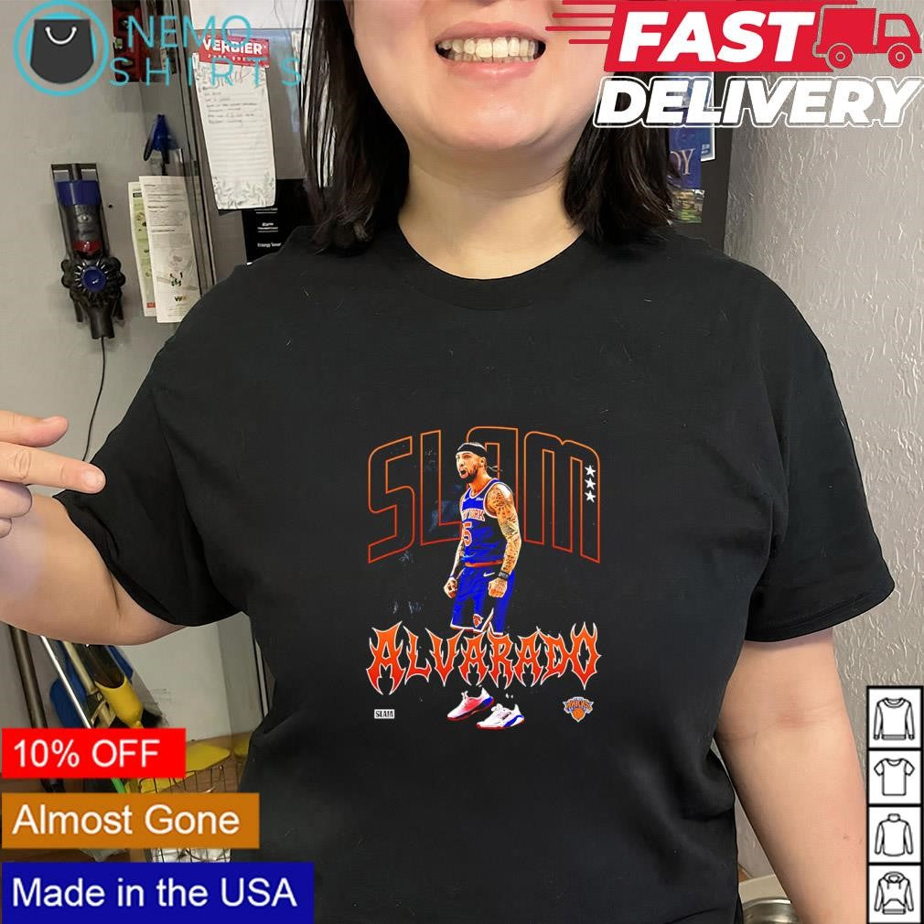 Jose Alvarado New York Knicks graphic player shirt
