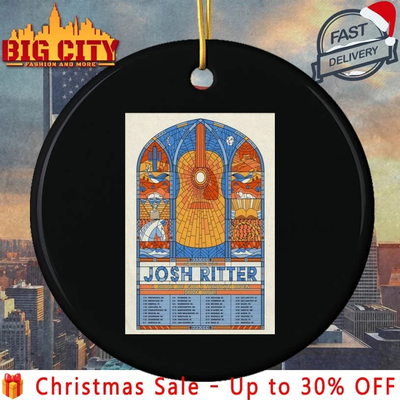 Josh Ritter A Book Of Gold Thrown Open 2026 Concert Poster shirt