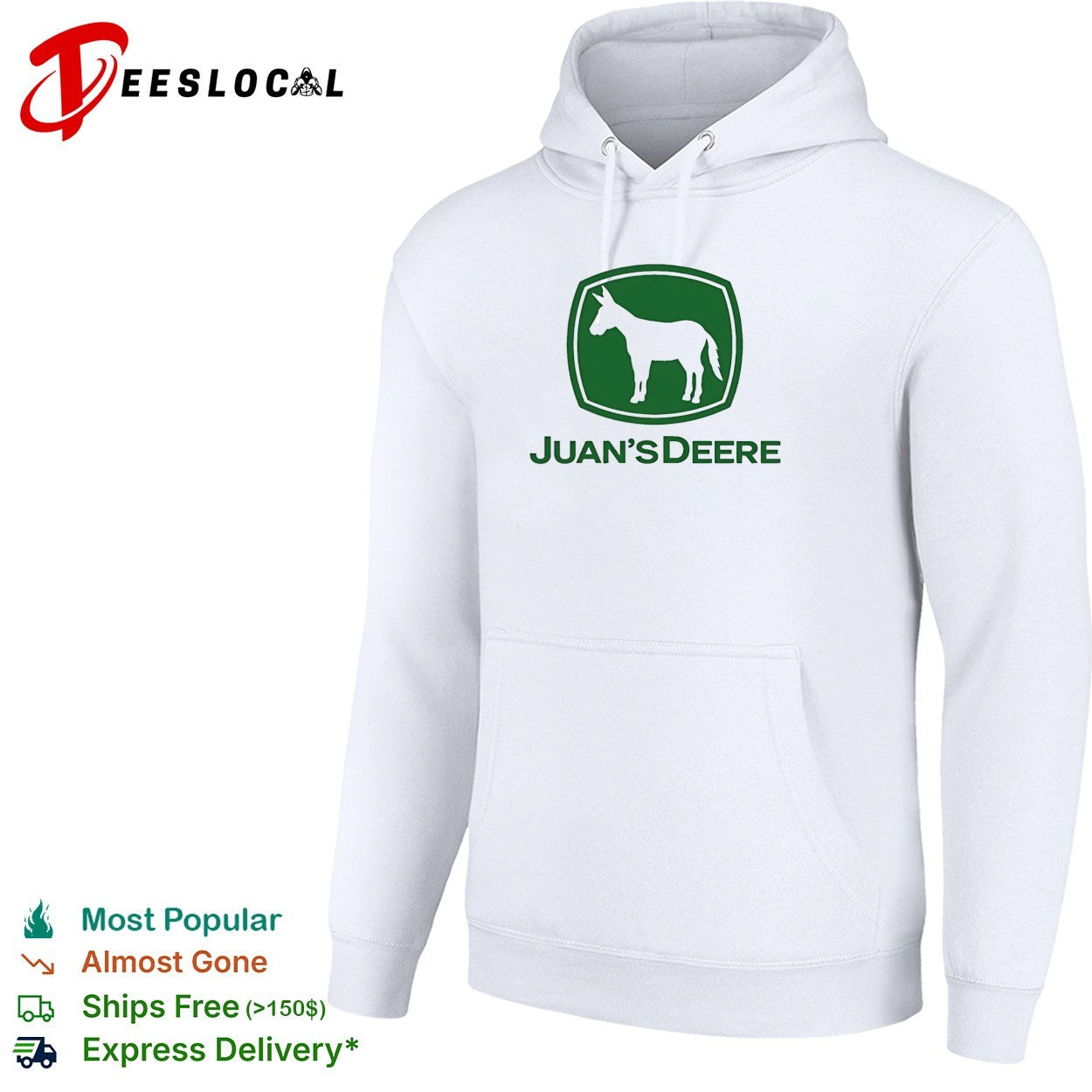 Juan’s Deere Tractor Farmer Donkey logo shirt