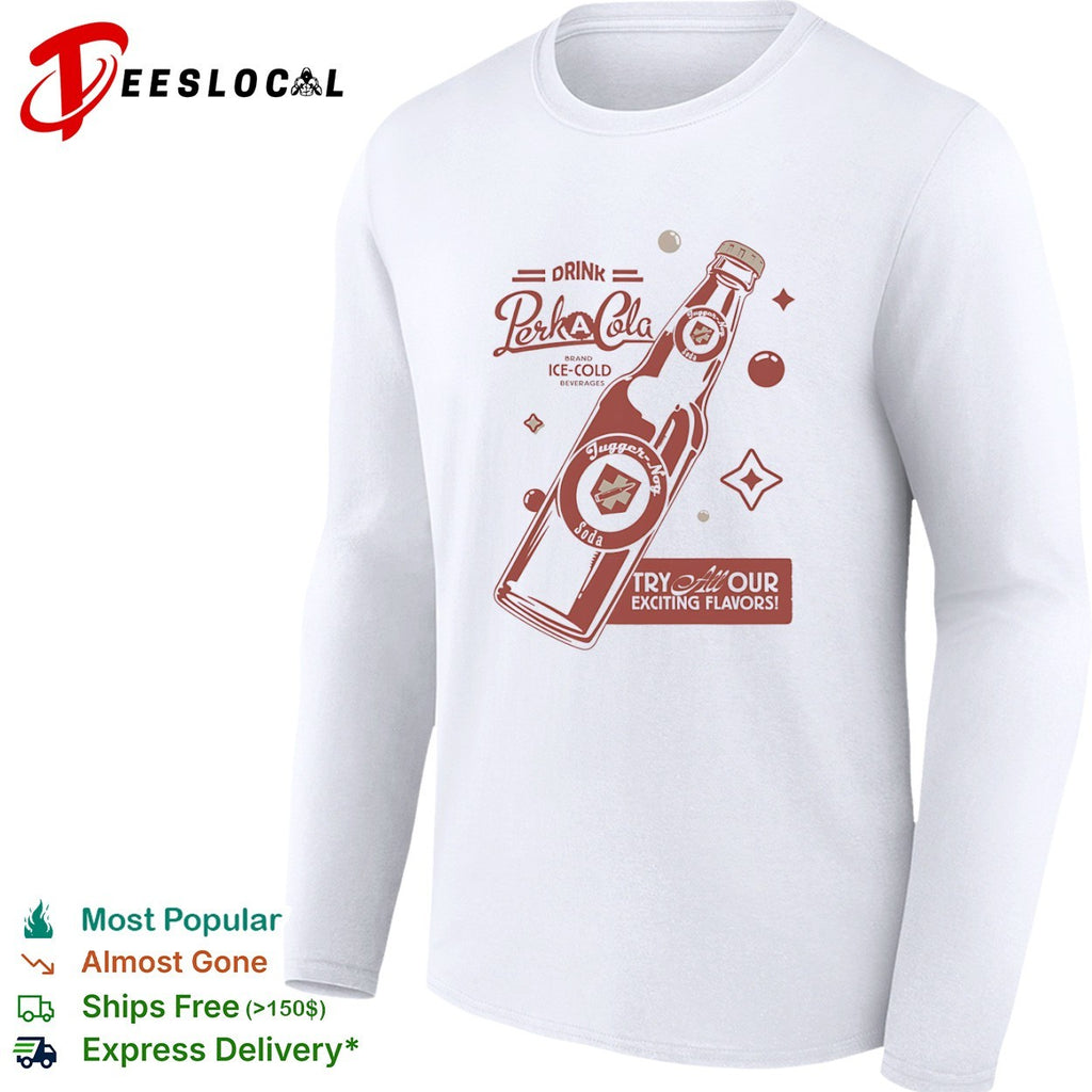 Jugger Nog Call of Duty Zombies Drink Perk A Cola Brand Ice Cold Beverages shirt