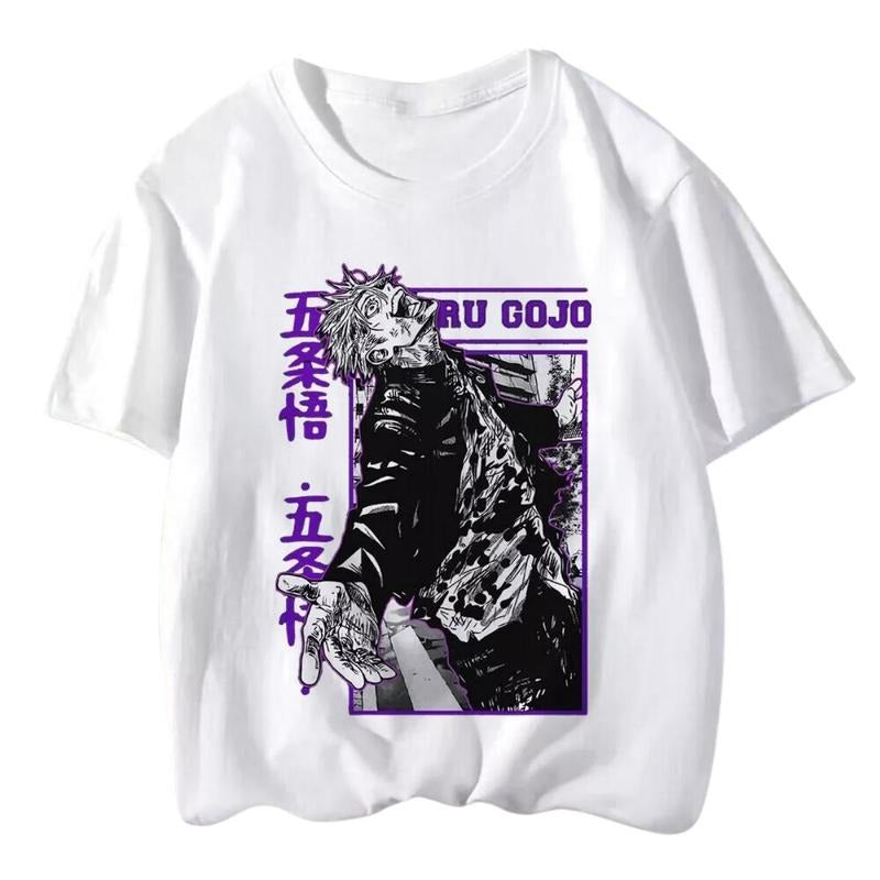 Jujutsu Kaisen Anime Tshirt, Men Gojo Satoru Print Graphic Tshirts, Unisex shirt, Jujutsu Kaisen Tshirt, Anime Shirt, Men...