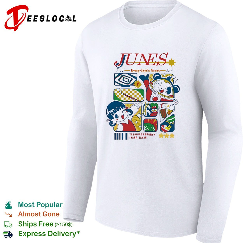 Junes Every days Great Nanako Dojima Teddie Persona 4 Inaba Japan Yasoinaba shirt