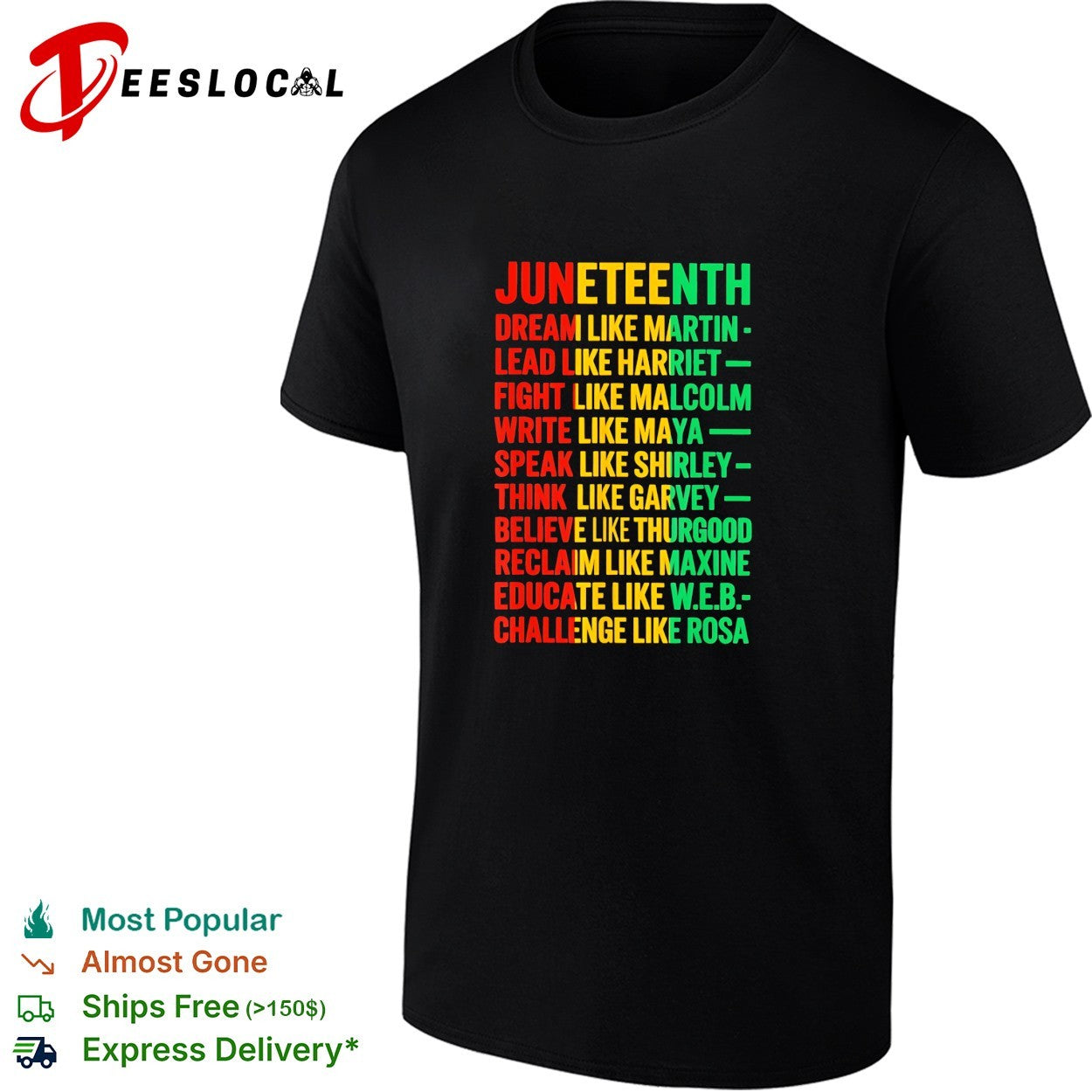 Juneteenth dream like Martin lead like Harriet shirt