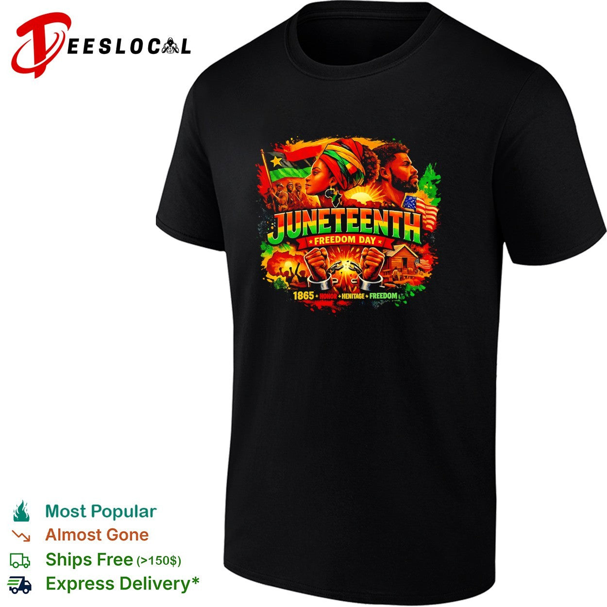 Juneteenth freedom day 1865 honor heritage family shirt