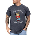 Just A Chill Guy Who Loves Coffee Graphic Tee, Coffee Lover Men T-shirt, Chill Guy Unhinged Tee For Men, Dog Meme Shirt...