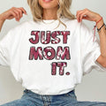 Just Mom It Leopard Pattern Mother Days Shirt,Mom Shirts,Purple Theme Mom Shirt,Mother Shirt,Mom Tee,Mother Days...