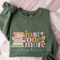 Just One More Chapter Sweatshirt, Book Lover Gift, Reading Sweatshirt, Bookish Hoodie, Books Lover, Librarian Shirt,...