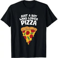Just a Boy Who Loves Pizza T-Shirt Made in USA Hoodie, Sweatshirt | CiraTrend.com