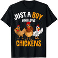 Just a Boy who loves Chickens Kids Boys Chicken T-Shirt Hoodie, Sweatshirt | CiraTrend.com