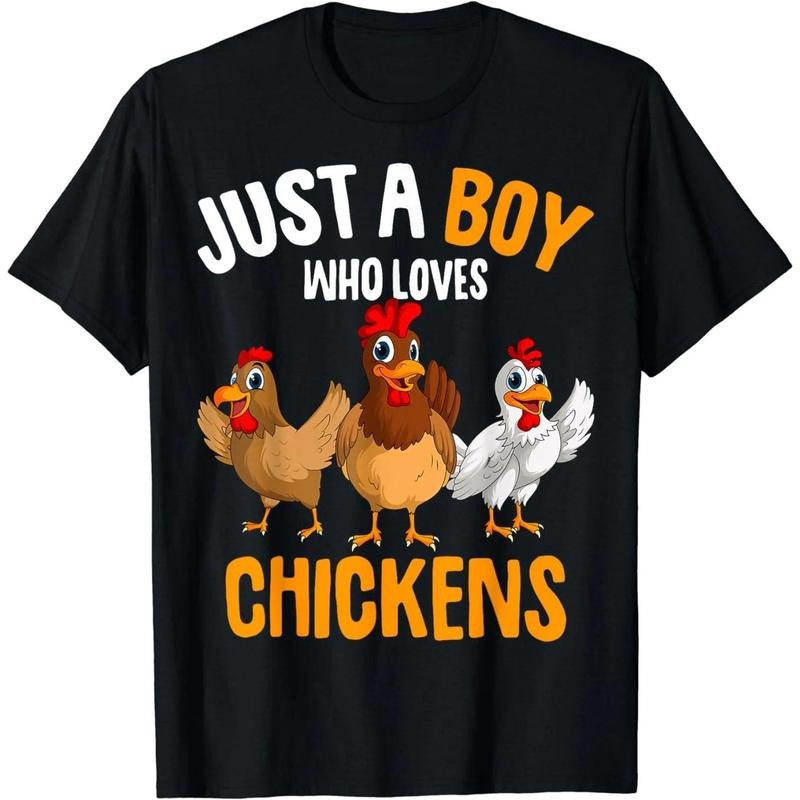 Just a Boy who loves Chickens Kids Boys Chicken T-Shirt Hoodie, Sweatshirt | CiraTrend.com