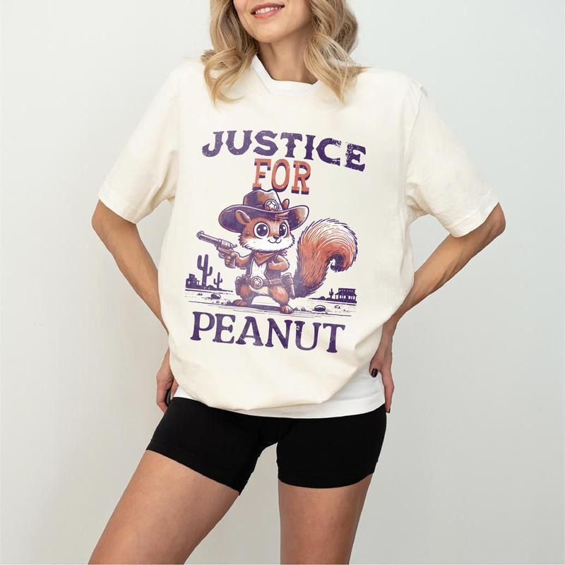 Justice for Peanut Shirt, Peanut Squirrel, Squirrel Lover Tee, Peanut the Squirrel, Animal Lovers Hoodie, Sweatshirt