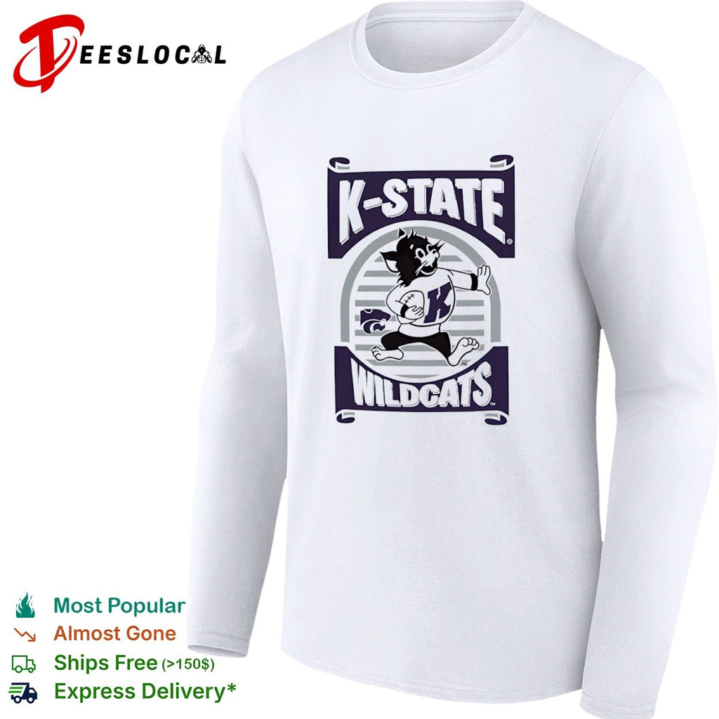 K-State Wildcats Logo Mascot Football shirt