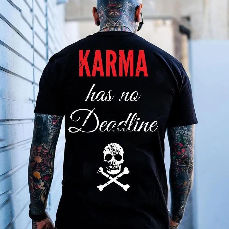 KAMA HAS NO DEADLINE Print Men's T-shirt Hoodie, Sweatshirt | CiraTrend.com