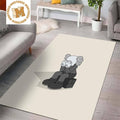 KAWS Passing Through Accomplice Grey In Yellowish Rug Carpet Home Decor