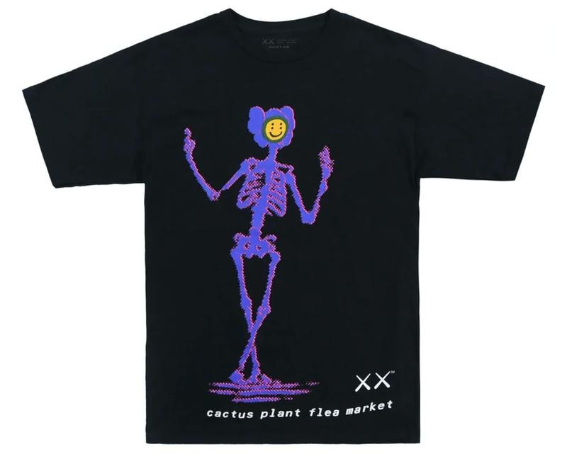 KAWS X Cactus Plant Flea Market T-Shirt Black (KAWS-SS06) Men's Size S-XXL Hoodie, Sweatshirt | CiraTrend.com
