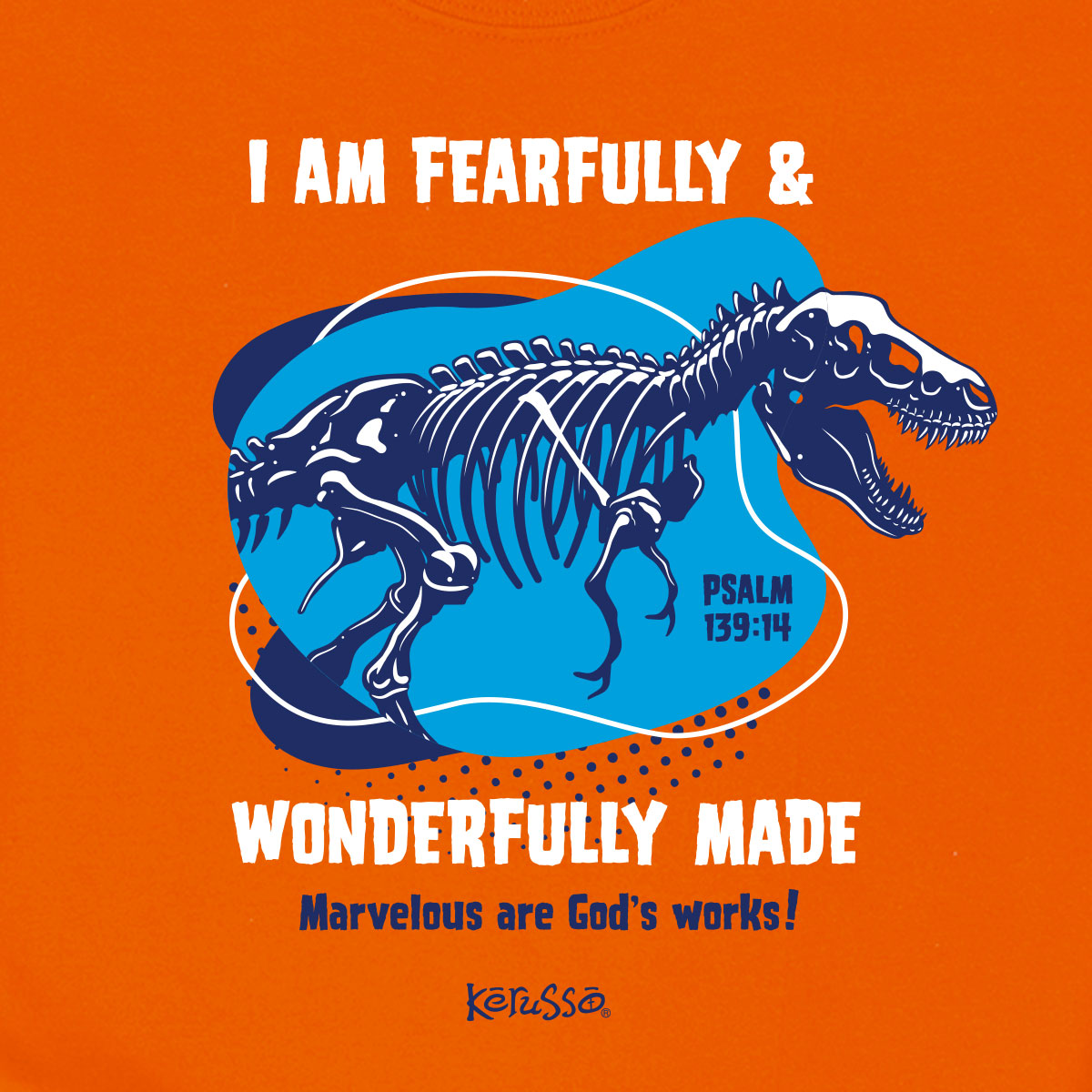 Kerusso Kids T-Shirt Wonderfully Made Dinosaur Hoodie, Sweatshirt | CiraTrend.com (Image 2)