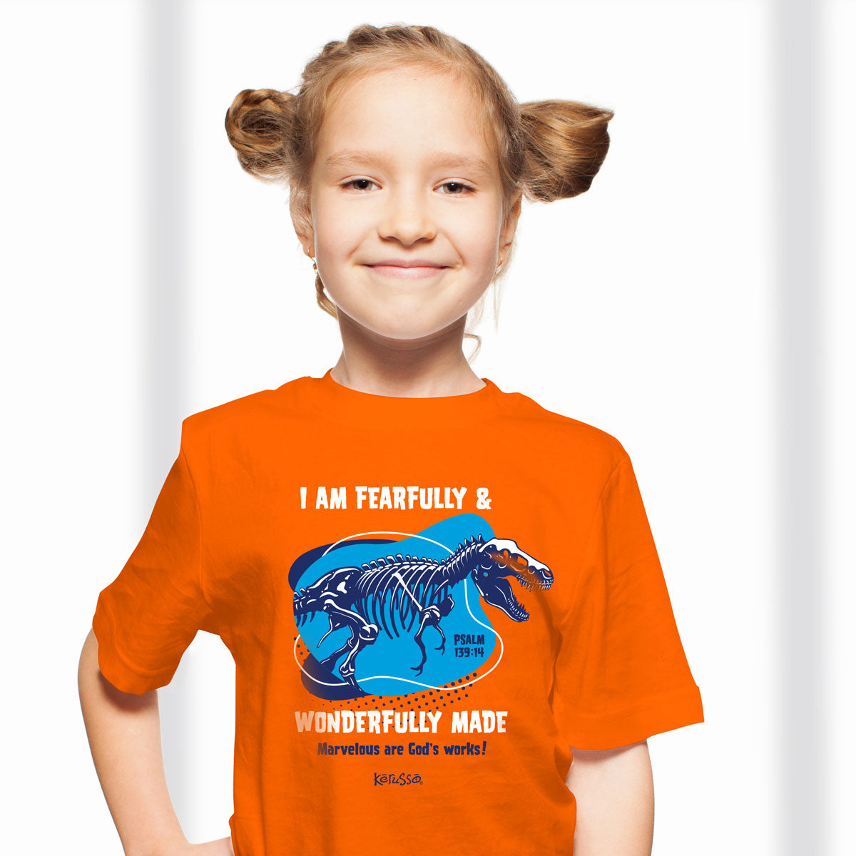 Kerusso Kids T-Shirt Wonderfully Made Dinosaur Hoodie, Sweatshirt | CiraTrend.com (Image 4)