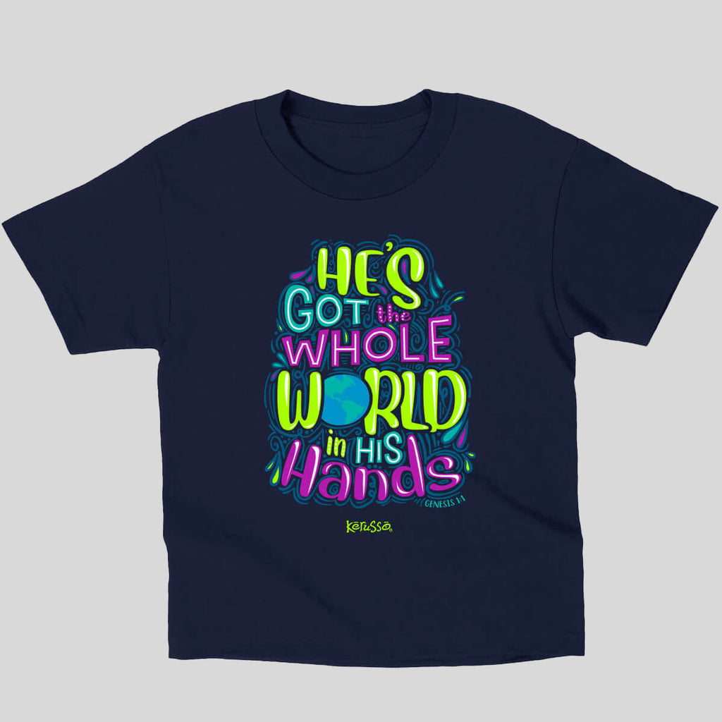 Kerusso Kids T-Shirt He's Got The Whole World In His Hands Hoodie, Sweatshirt | CiraTrend.com (Image 1)