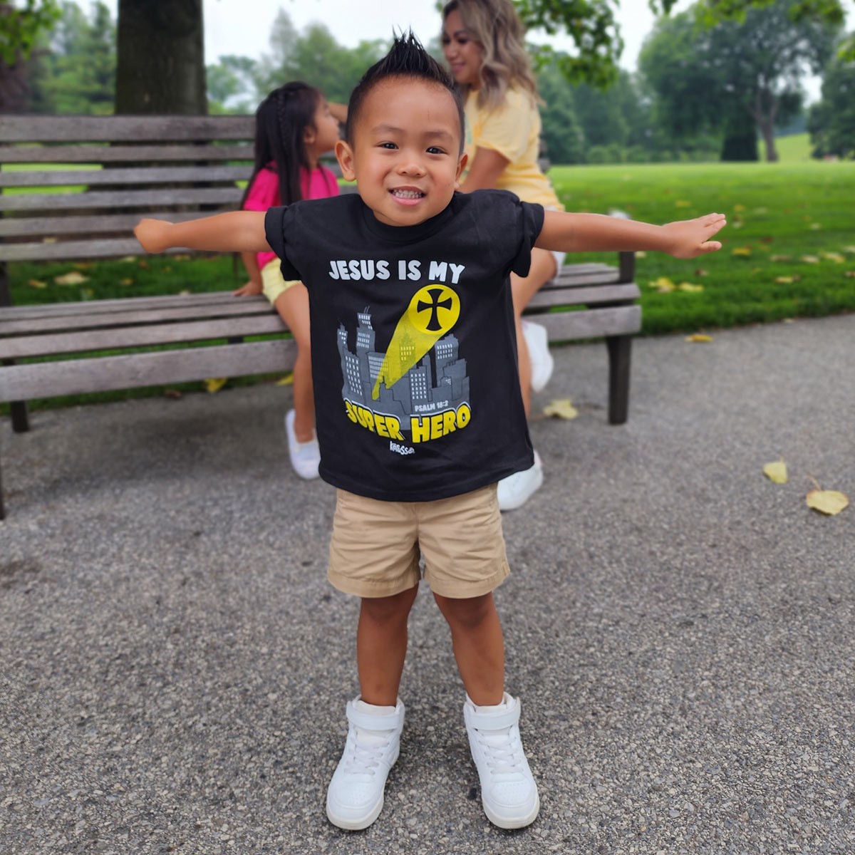 Kerusso Kidz T-Shirt Jesus Super Hero Hoodie, Sweatshirt | CiraTrend.com (Image 3)