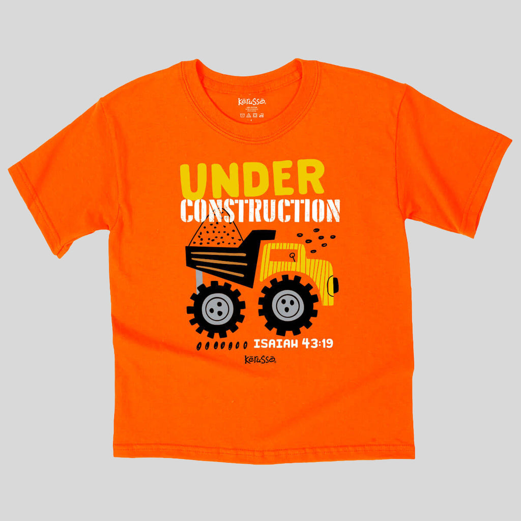 Kerusso Kids T-Shirt Under Construction Hoodie, Sweatshirt | CiraTrend.com (Image 1)