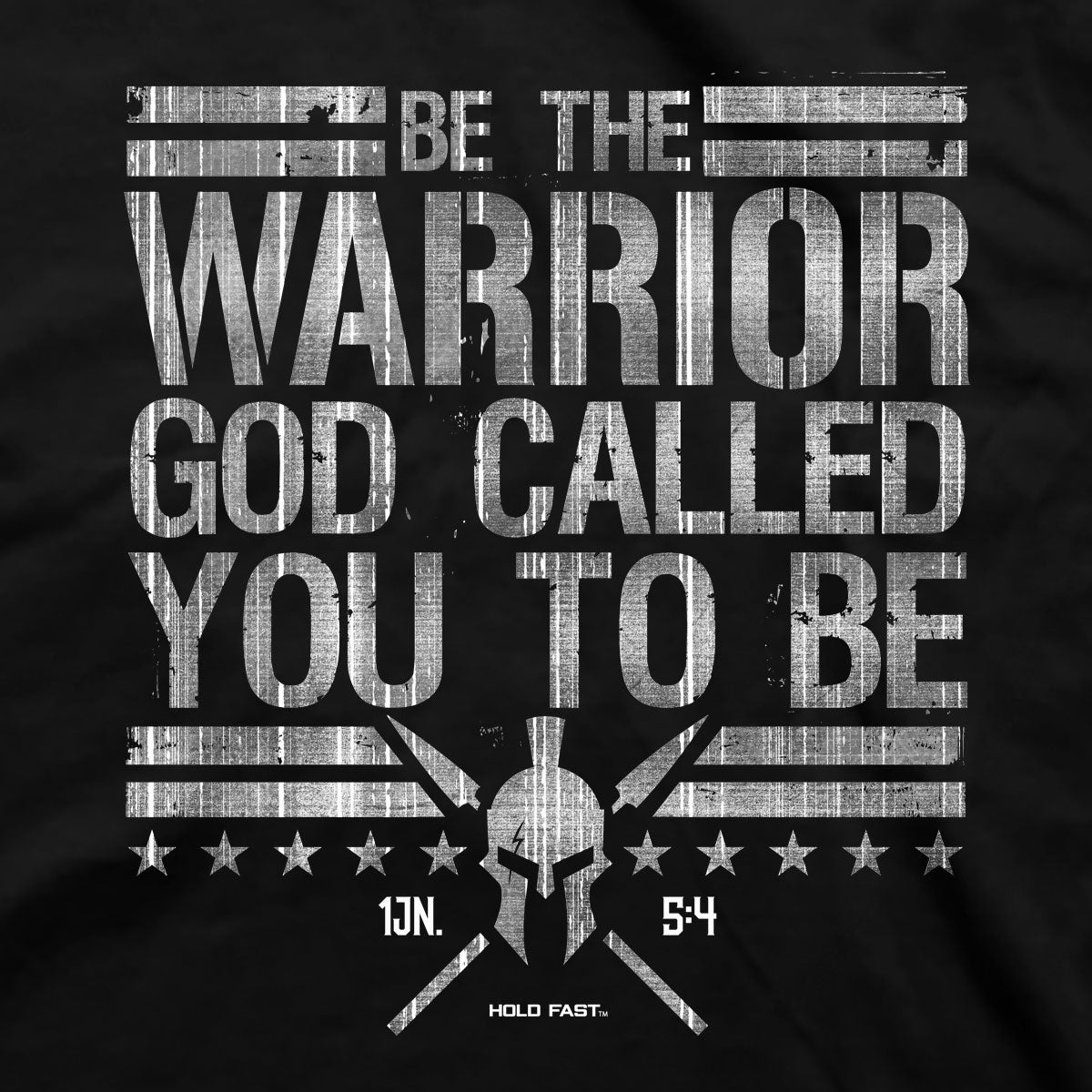 HOLD FAST Mens T-Shirt Be The Warrior Hoodie, Sweatshirt | CiraTrend.com (Image 2)