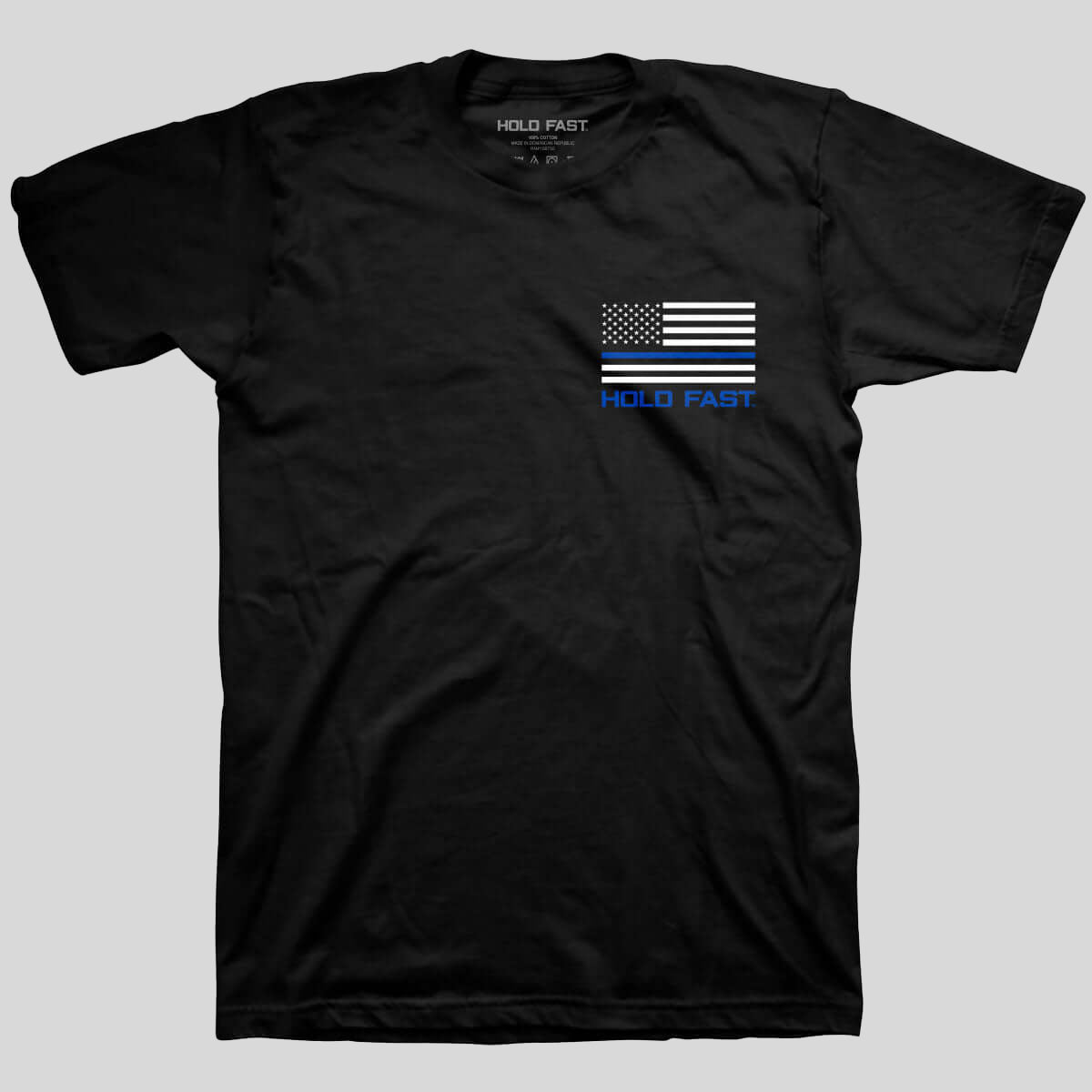 HOLD FAST Mens T-Shirt Back The Blue Hoodie, Sweatshirt | CiraTrend.com (Image 2)