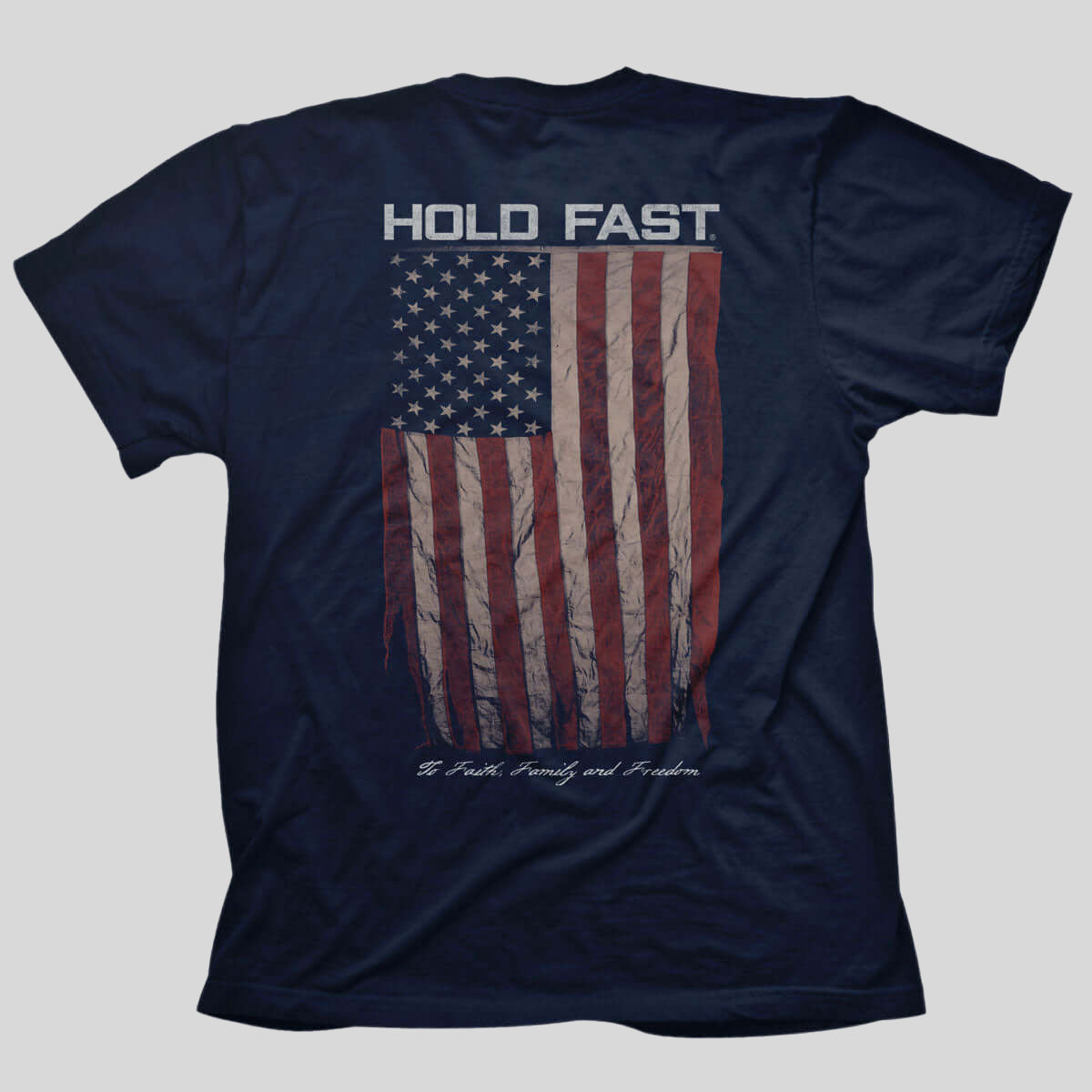 HOLD FAST Mens T-Shirt Battle Flag Hoodie, Sweatshirt | CiraTrend.com (Image 1)