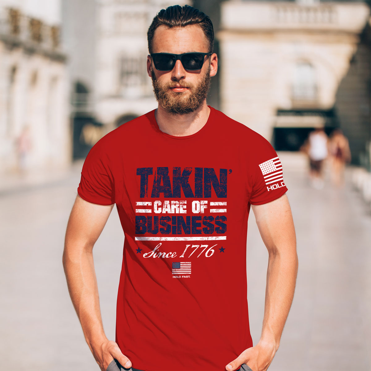 HOLD FAST Mens T-Shirt 1776 Hoodie, Sweatshirt | CiraTrend.com (Image 3)