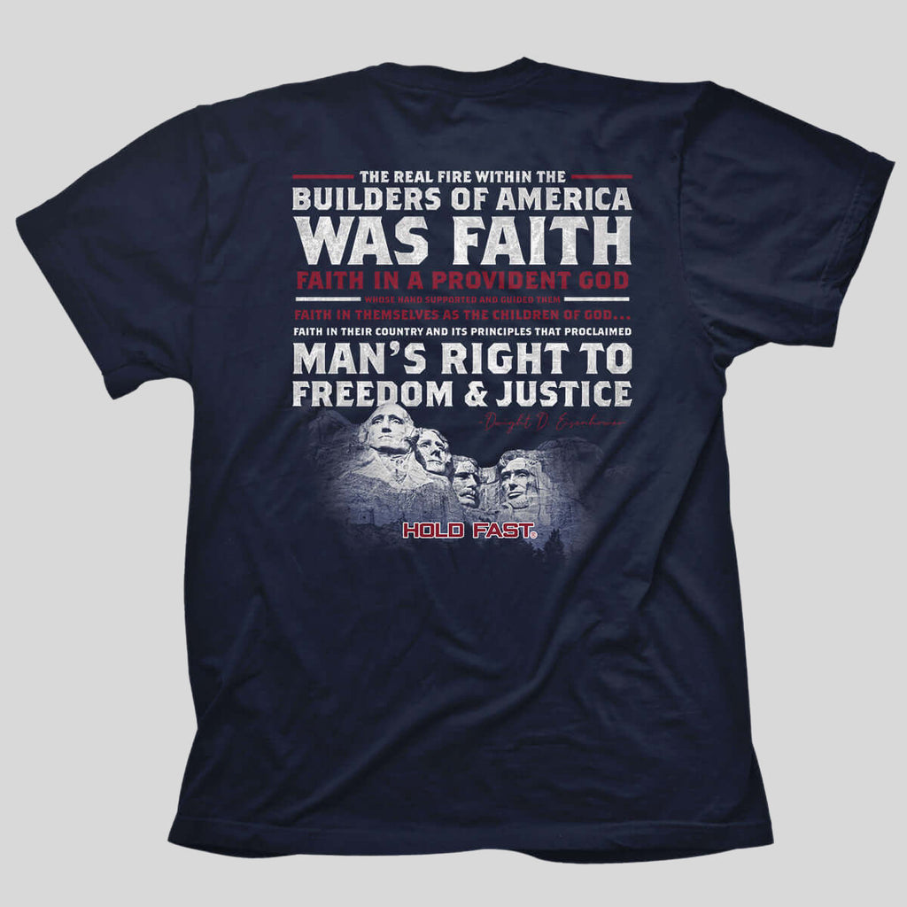 HOLD FAST Mens T-Shirt Builders Of America/Rushmore Hoodie, Sweatshirt | CiraTrend.com (Image 1)