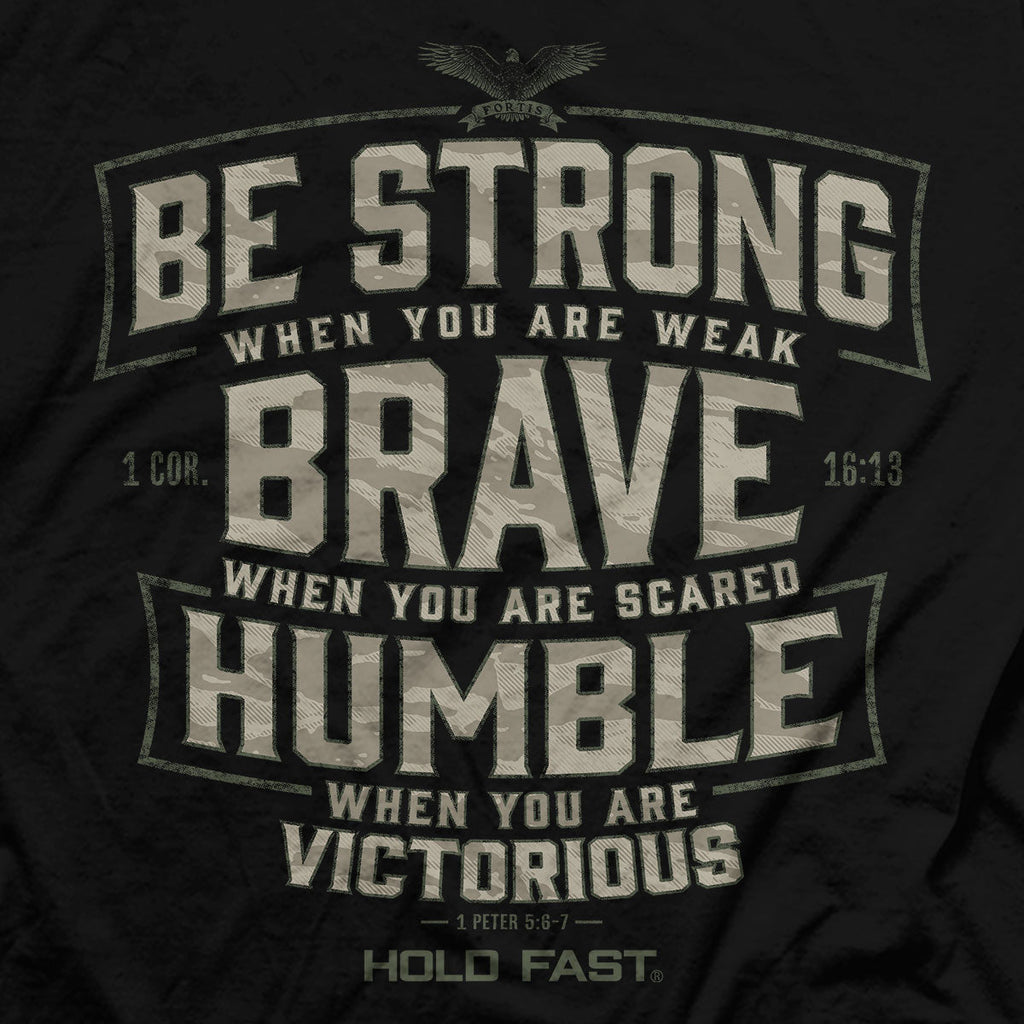 Hold Fast Mens T-Shirt Brave Strong Humble Hoodie, Sweatshirt | CiraTrend.com (Image 4)