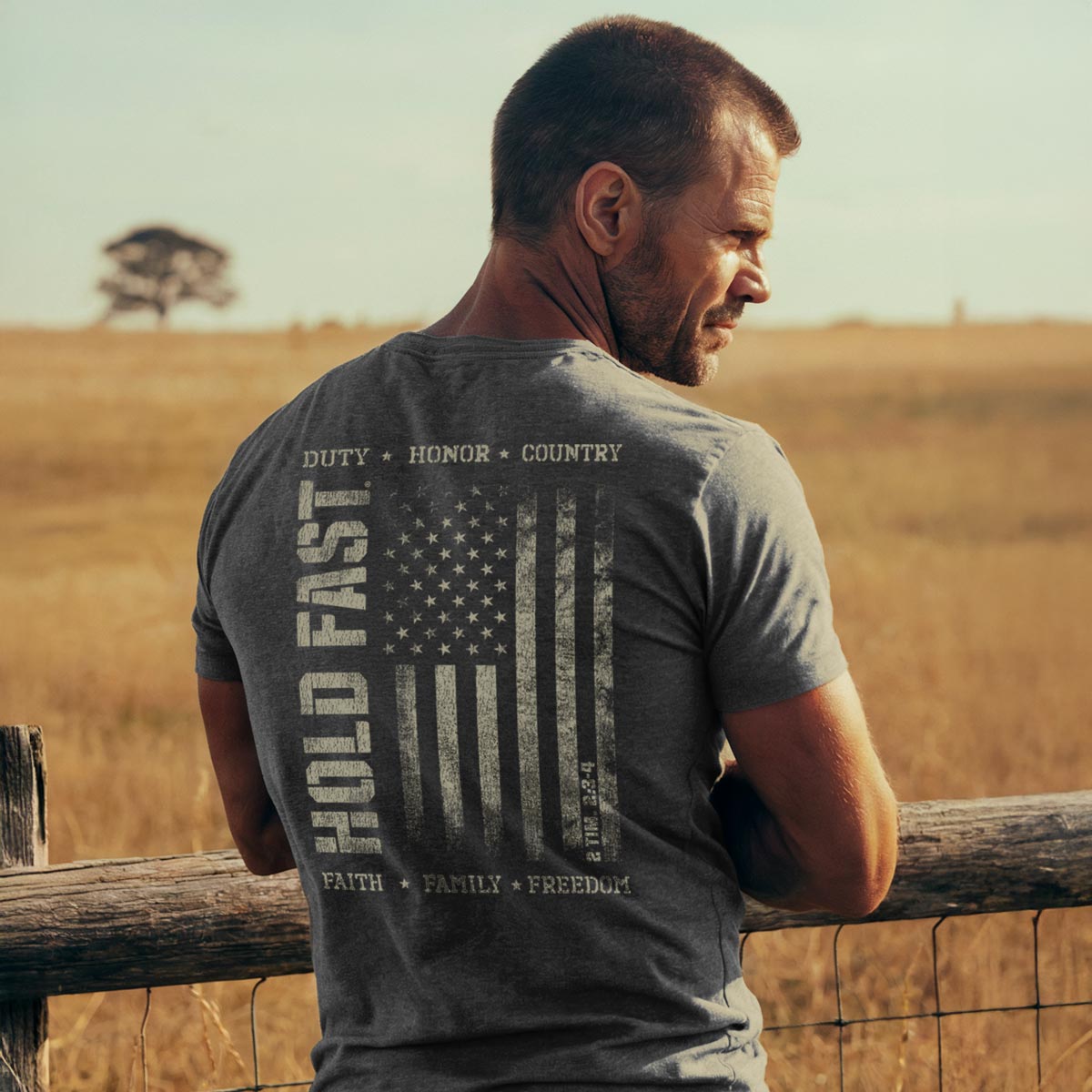 HOLD FAST Mens T-Shirt Duty & Honor Hoodie, Sweatshirt | CiraTrend.com (Image 3)