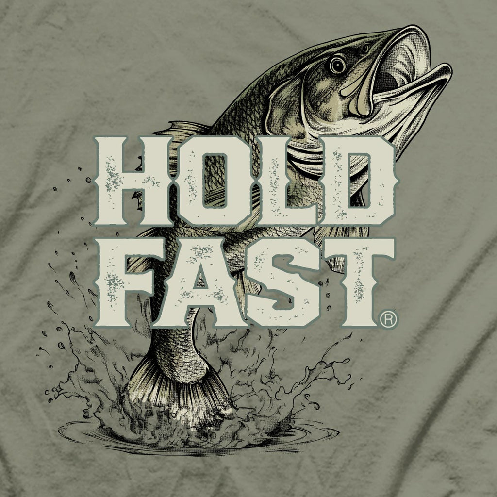 HOLD FAST Mens T-Shirt Fishing Hoodie, Sweatshirt | CiraTrend.com (Image 5)