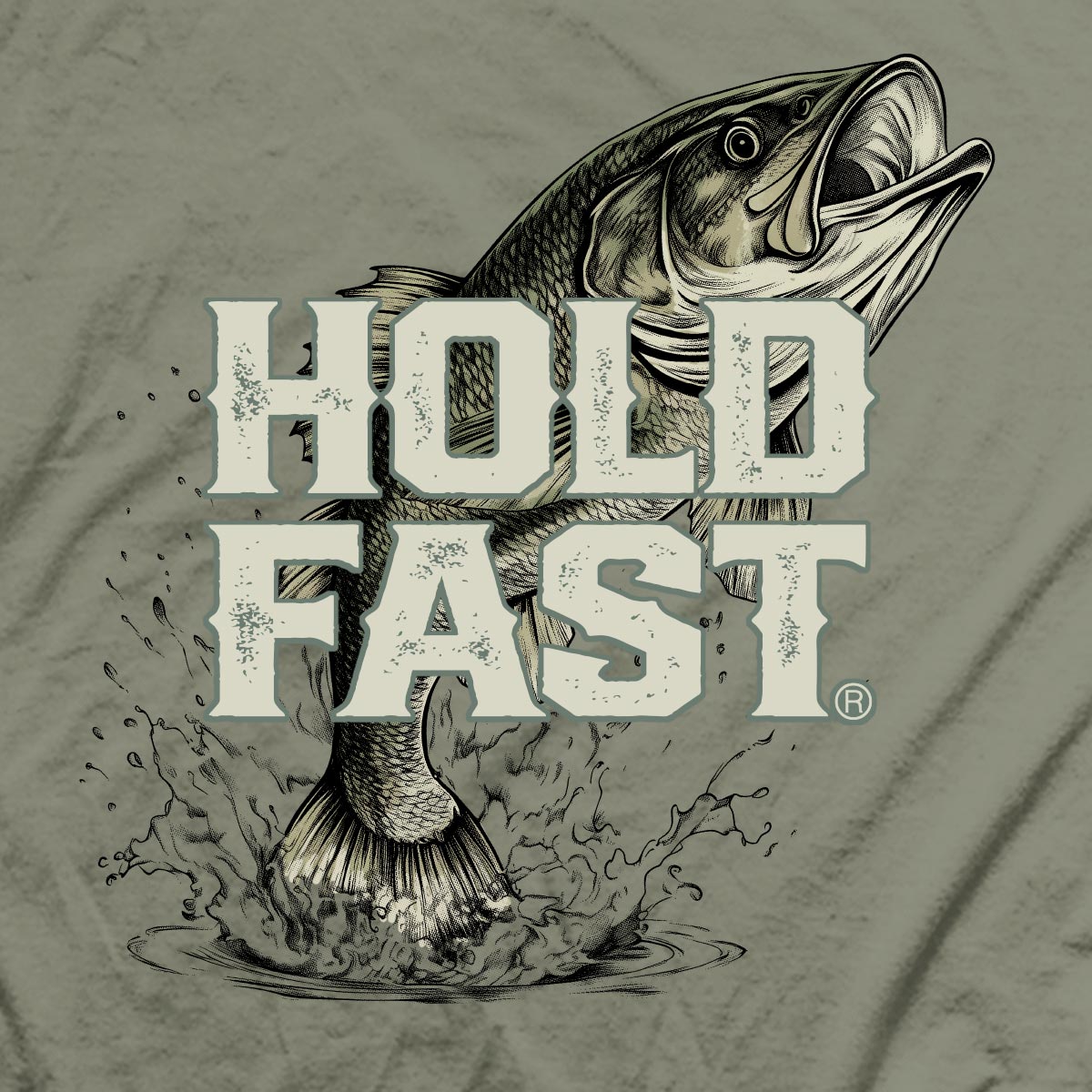HOLD FAST Mens T-Shirt Fishing Hoodie, Sweatshirt | CiraTrend.com (Image 5)