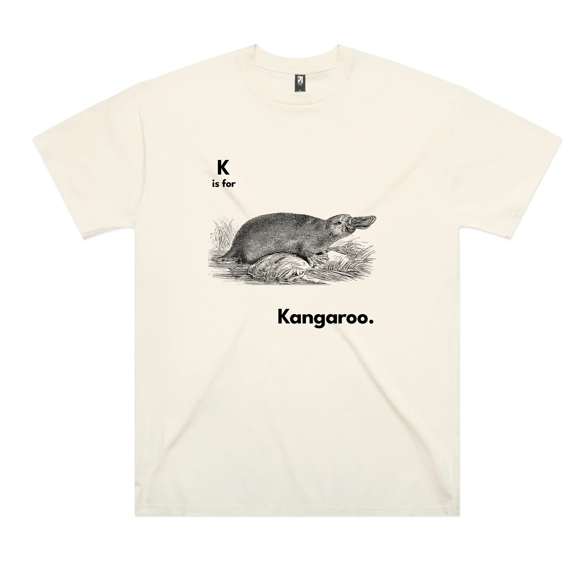 K Is For Kangaroo Oversized Tee Hoodie, Sweatshirt | CiraTrend.com (Image 1)
