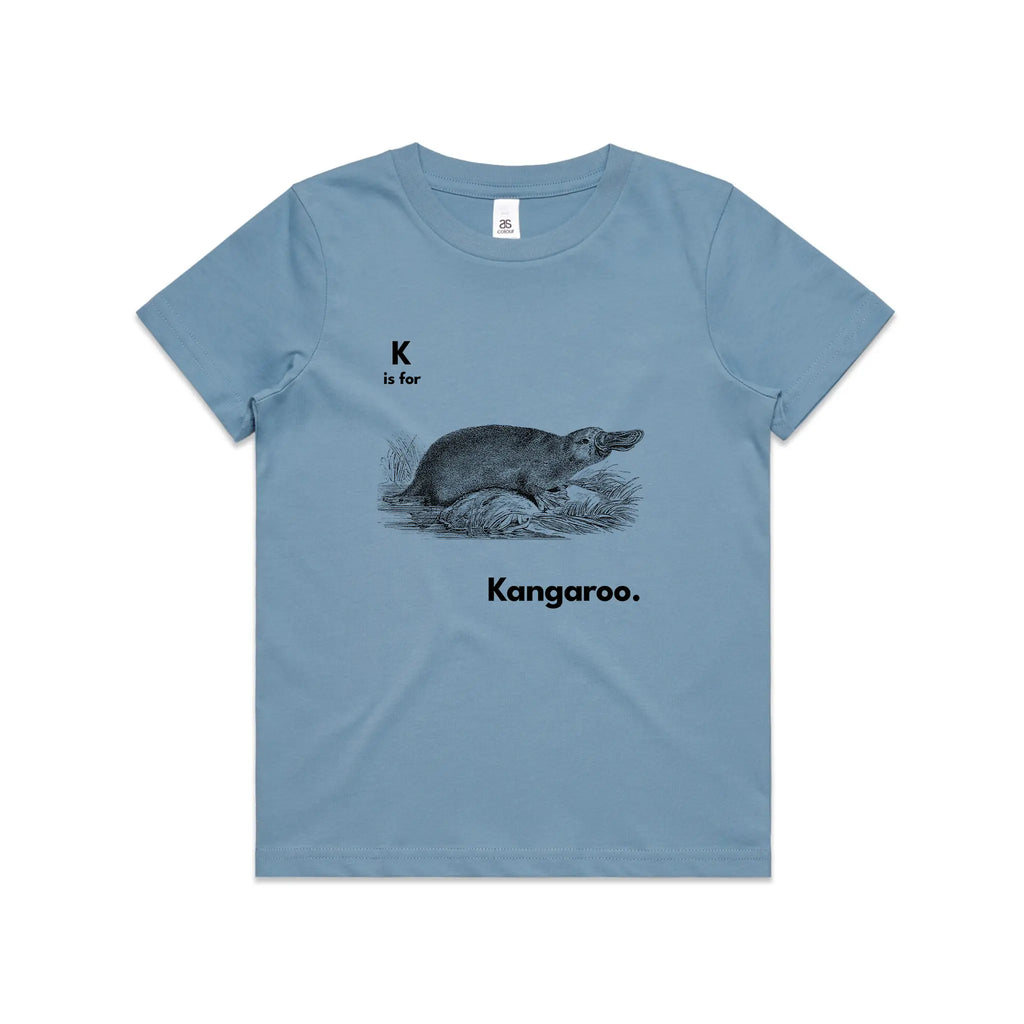 K Is For Kangaroo Kids Tee Hoodie, Sweatshirt | CiraTrend.com (Image 1)