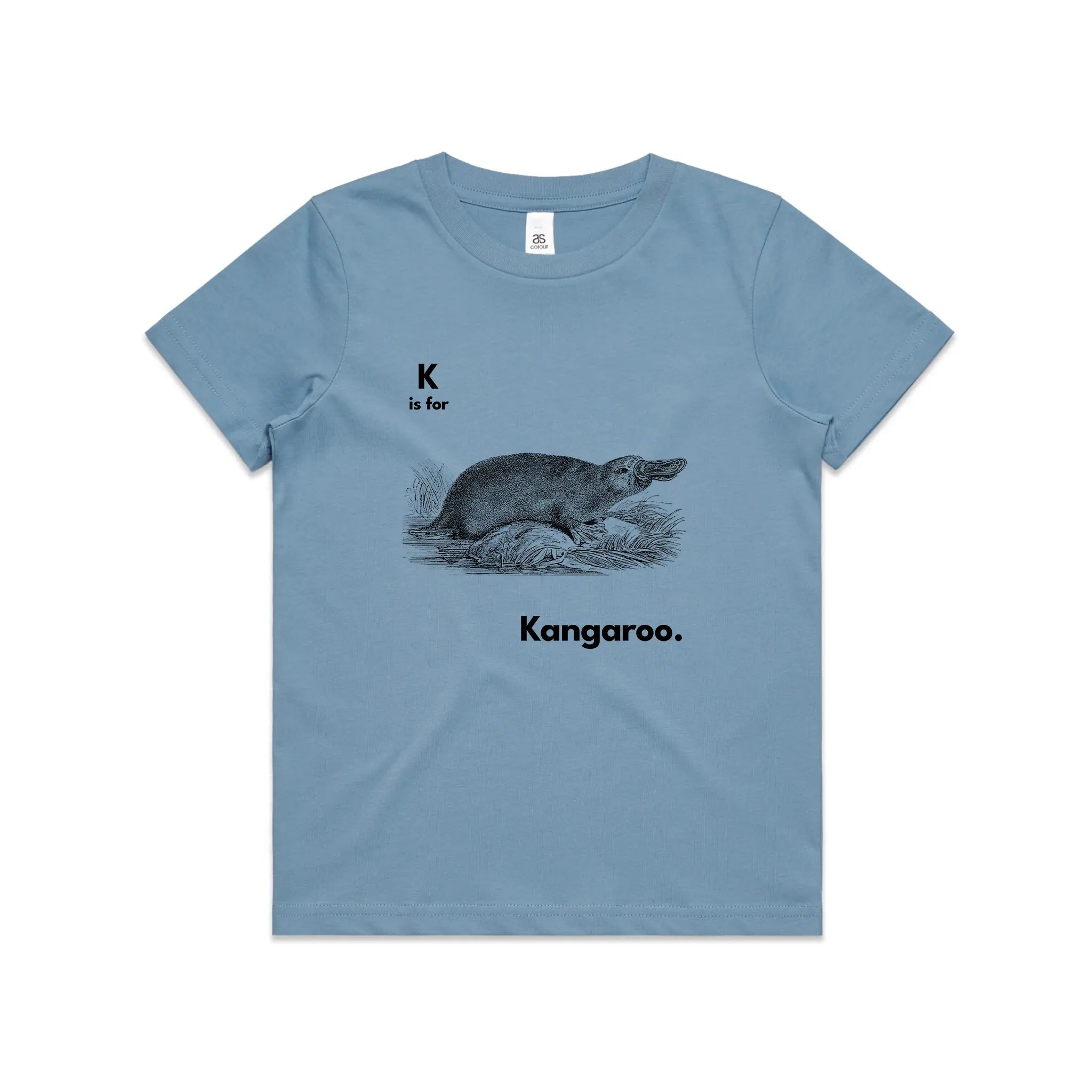 K Is For Kangaroo Kids Tee Hoodie, Sweatshirt | CiraTrend.com (Image 1)