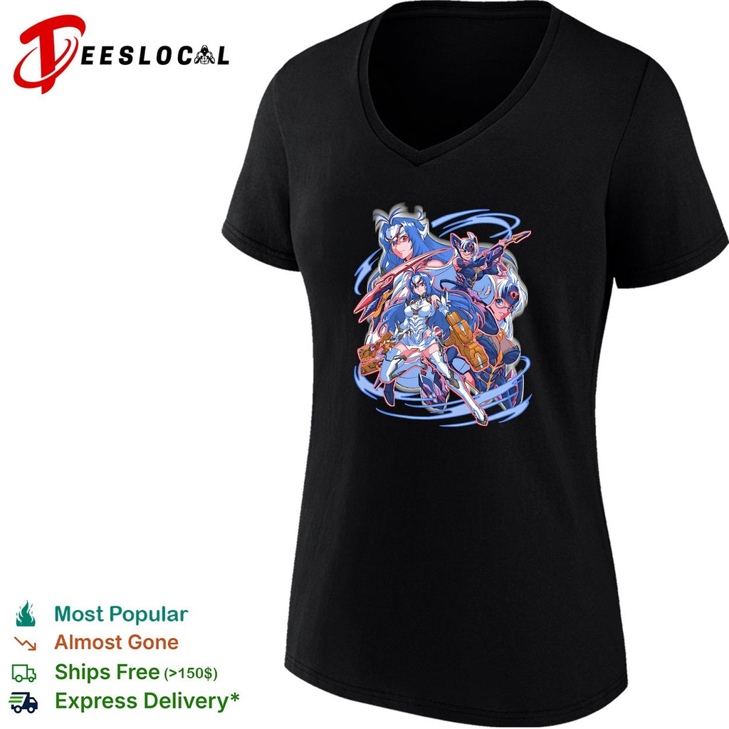 KOS-MOS and T-elos from Xenosaga Space Robots shirt