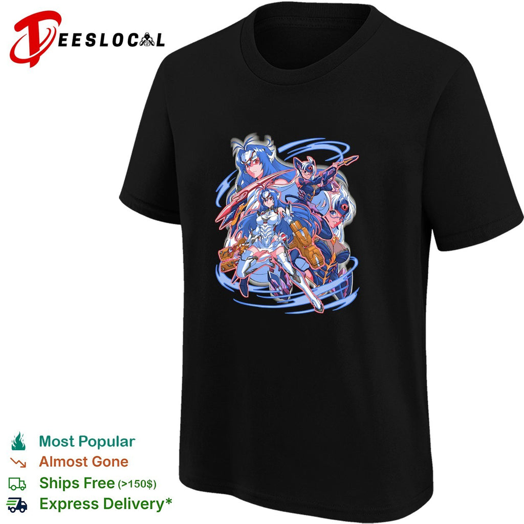 KOS-MOS and T-elos from Xenosaga Space Robots shirt