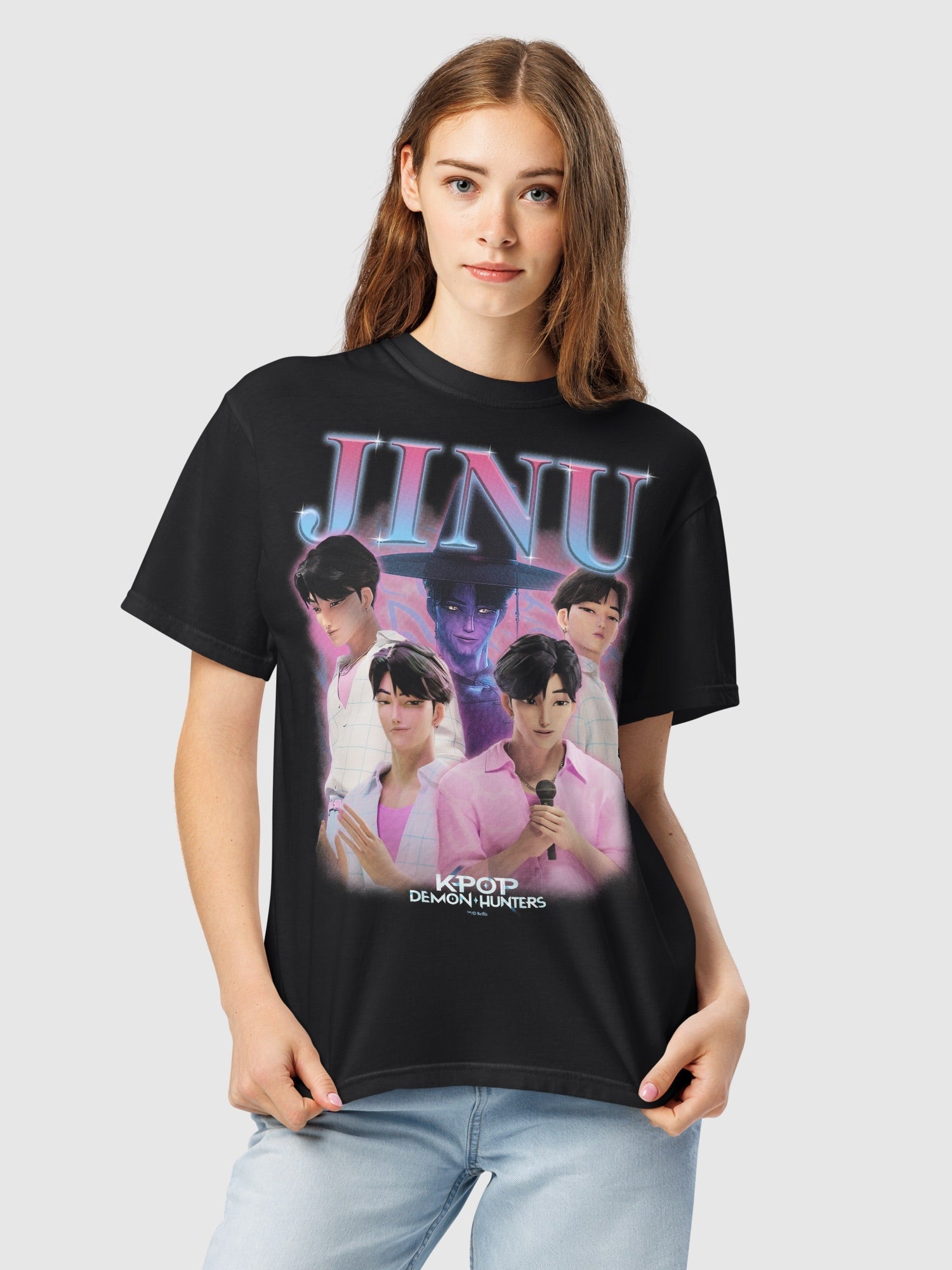 KPop Demon Hunters Jinu Heartthrob Comfort Colors T-Shirt Hoodie, Sweatshirt | CiraTrend.com (Image 2)