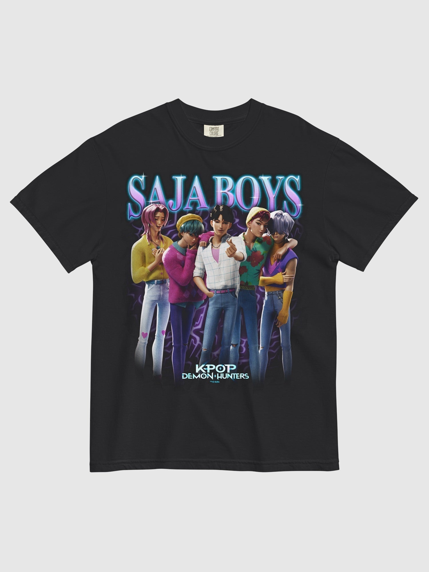 KPop Demon Hunters Saja Boys Heartthrob Comfort Colors T-Shirt Hoodie, Sweatshirt | CiraTrend.com (Image 1)
