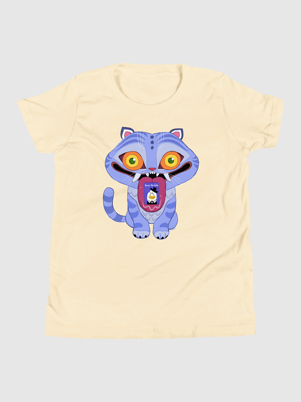 KPop Demon Hunters Derpy Tiger Kids T-Shirt Hoodie, Sweatshirt | CiraTrend.com (Image 1)