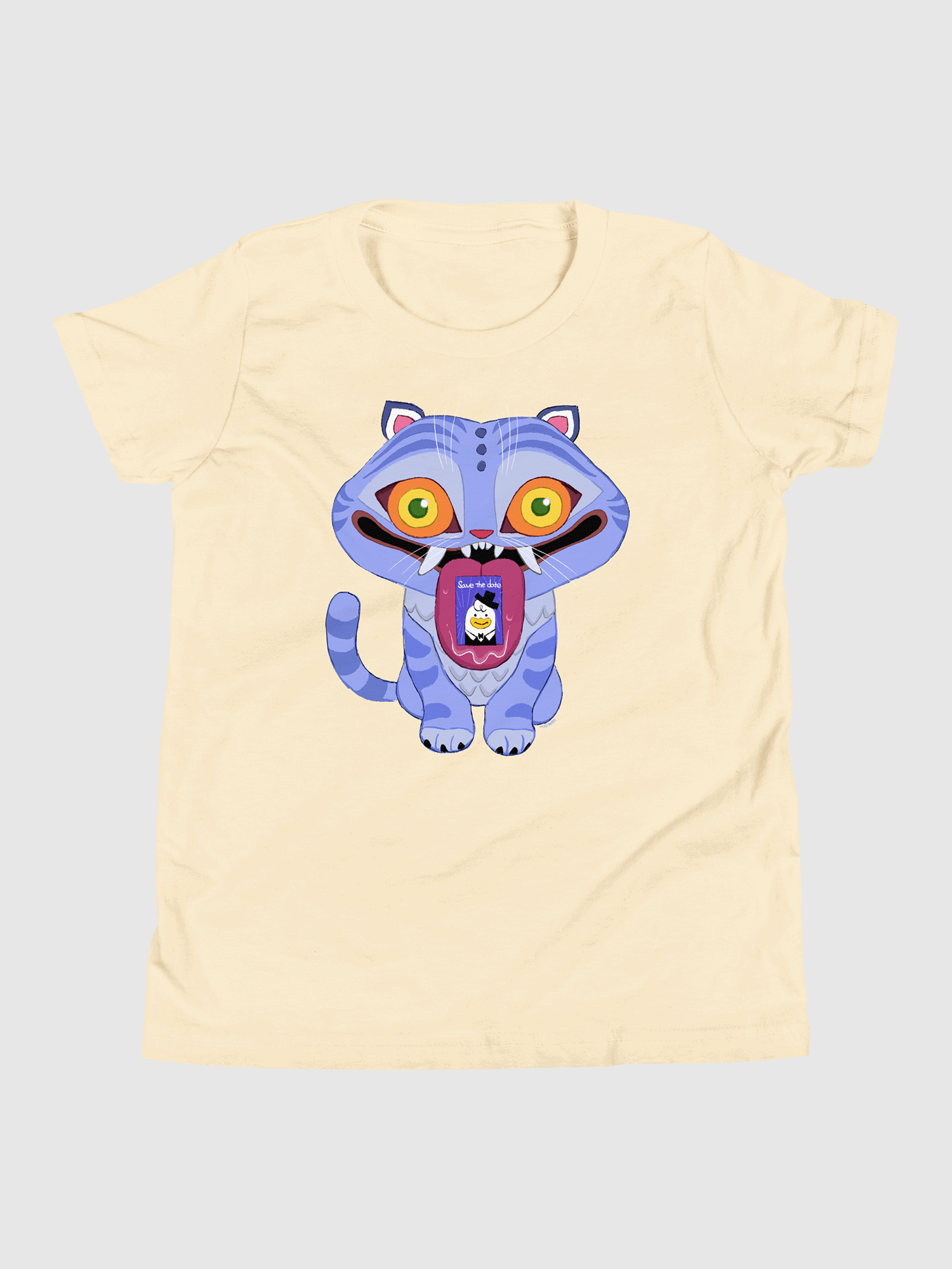 KPop Demon Hunters Derpy Tiger Kids T-Shirt Hoodie, Sweatshirt | CiraTrend.com (Image 1)