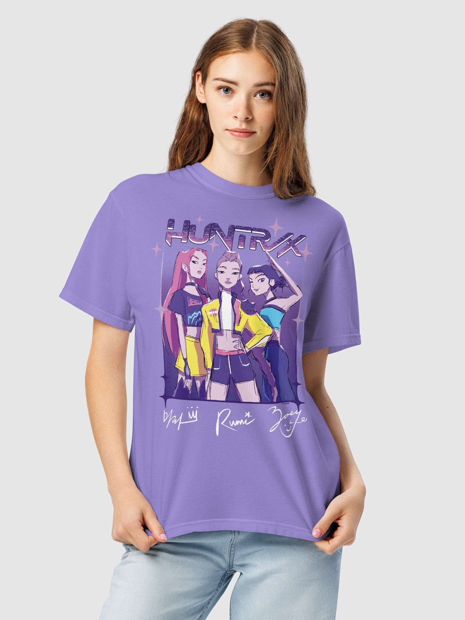 KPop Demon Hunters HUNTR/X Unisex Comfort Colors T-Shirt Hoodie, Sweatshirt | CiraTrend.com (Image 2)