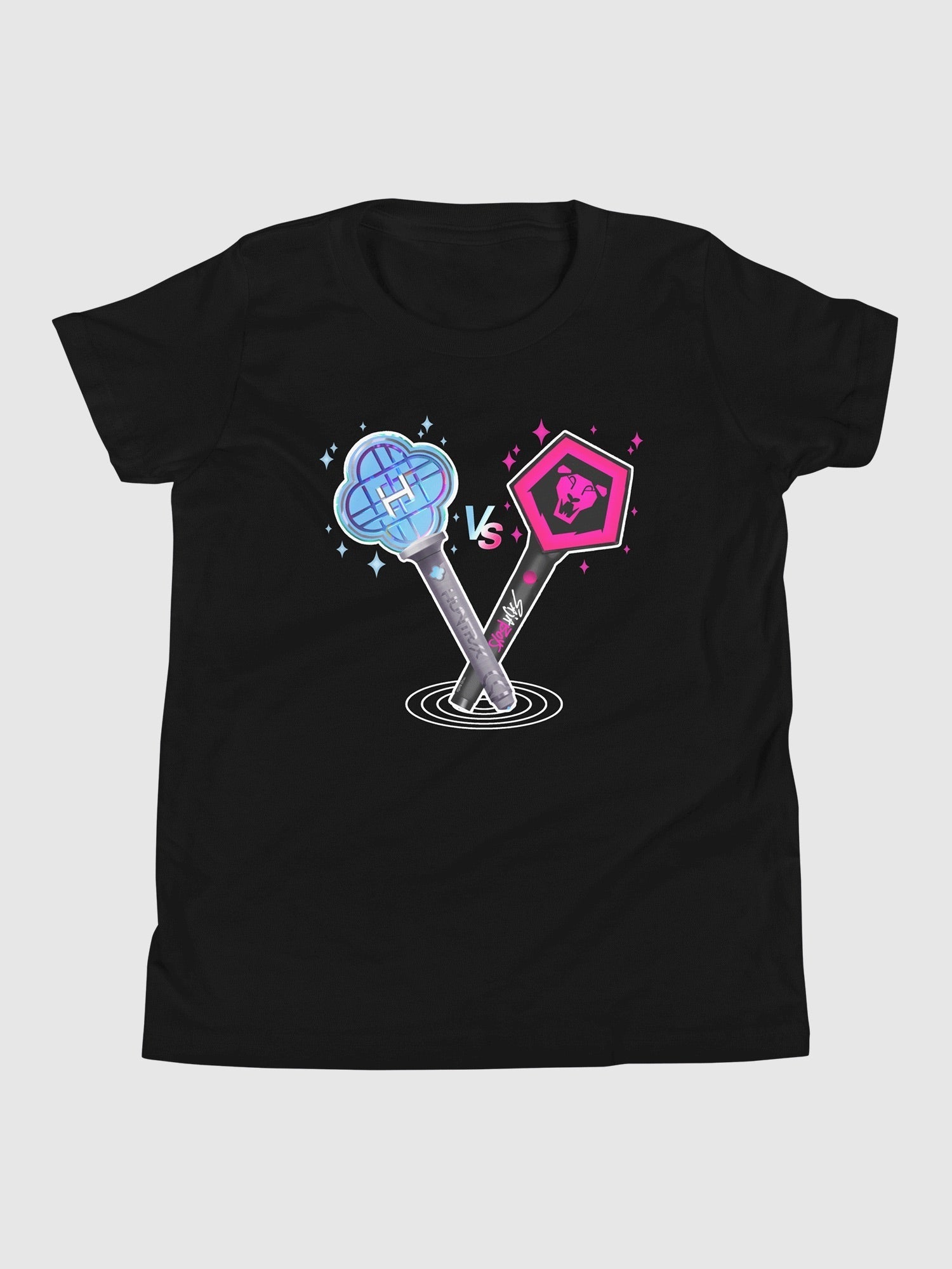 KPop Demon Hunters Light Sticks Kids T-Shirt Hoodie, Sweatshirt | CiraTrend.com (Image 1)