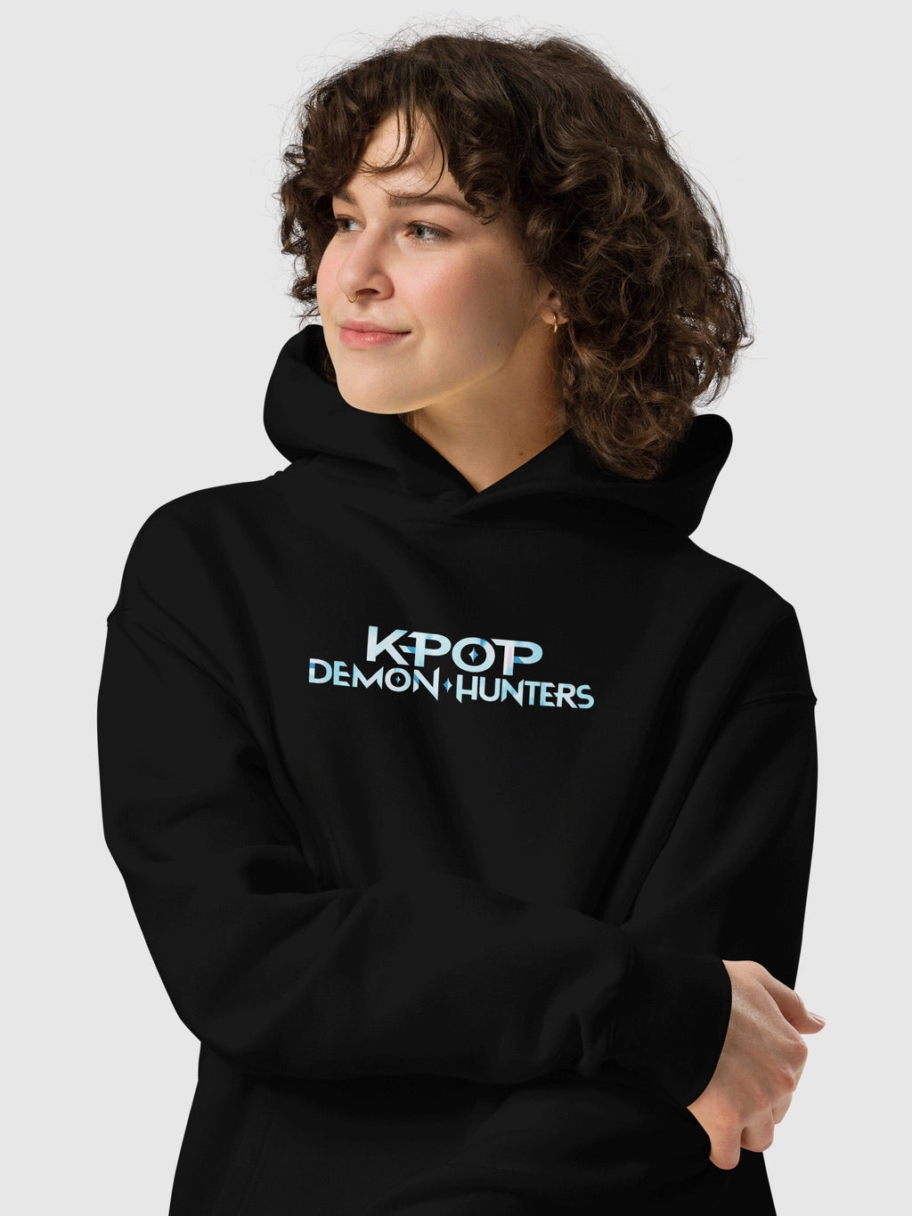 KPop Demon Hunters Light Sticks Oversized Hoodie T-Shirts, Sweatshirt | CiraTrend.com (Image 4)