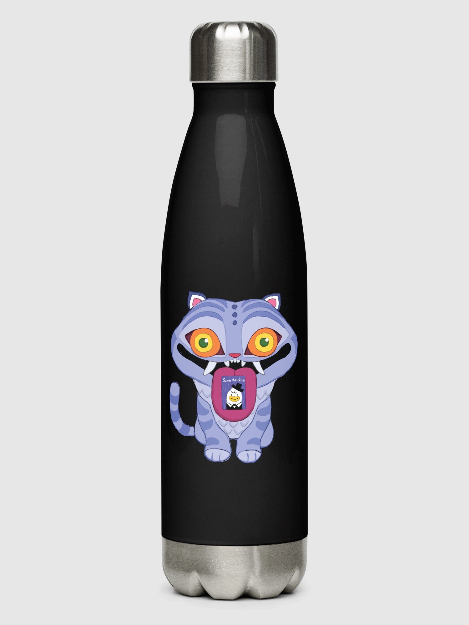 KPop Demon Hunters Derpy Tiger Stainless Steel Water Bottle T-Shirts, Hoodie, Sweatshirt | CiraTrend.com (Image 1)