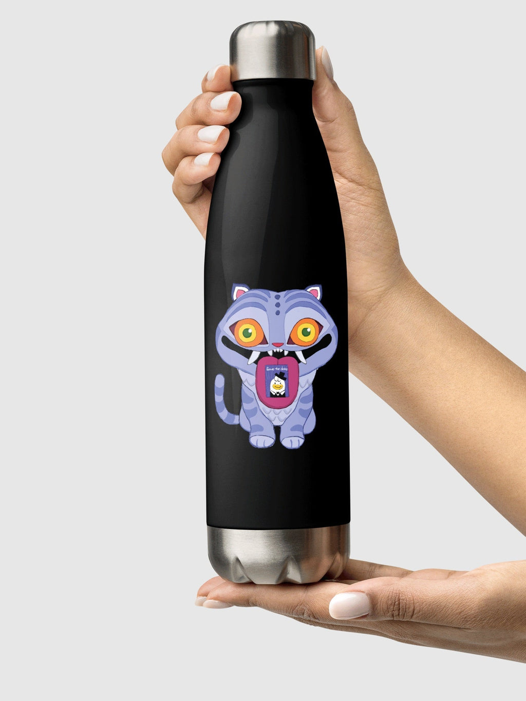 KPop Demon Hunters Derpy Tiger Stainless Steel Water Bottle T-Shirts, Hoodie, Sweatshirt | CiraTrend.com (Image 3)