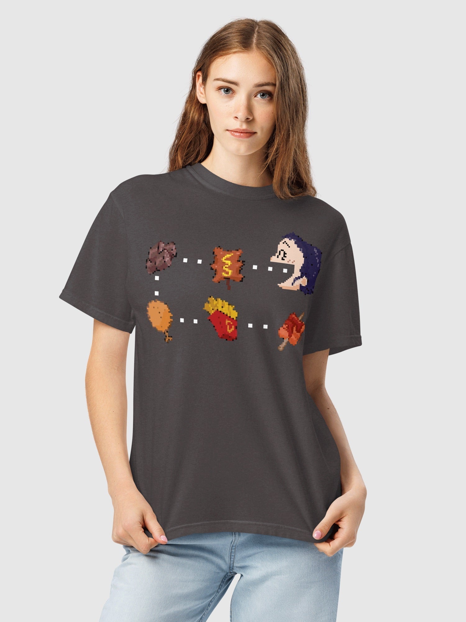 KPop Demon Hunters Zoey Snacks Comfort Colors T-Shirt Hoodie, Sweatshirt | CiraTrend.com (Image 3)