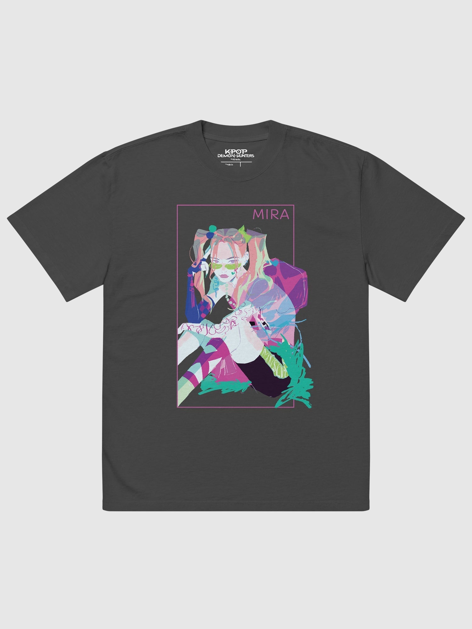 KPop Demon Hunters Mira Girl Crush Oversized T-Shirt Hoodie, Sweatshirt | CiraTrend.com (Image 1)