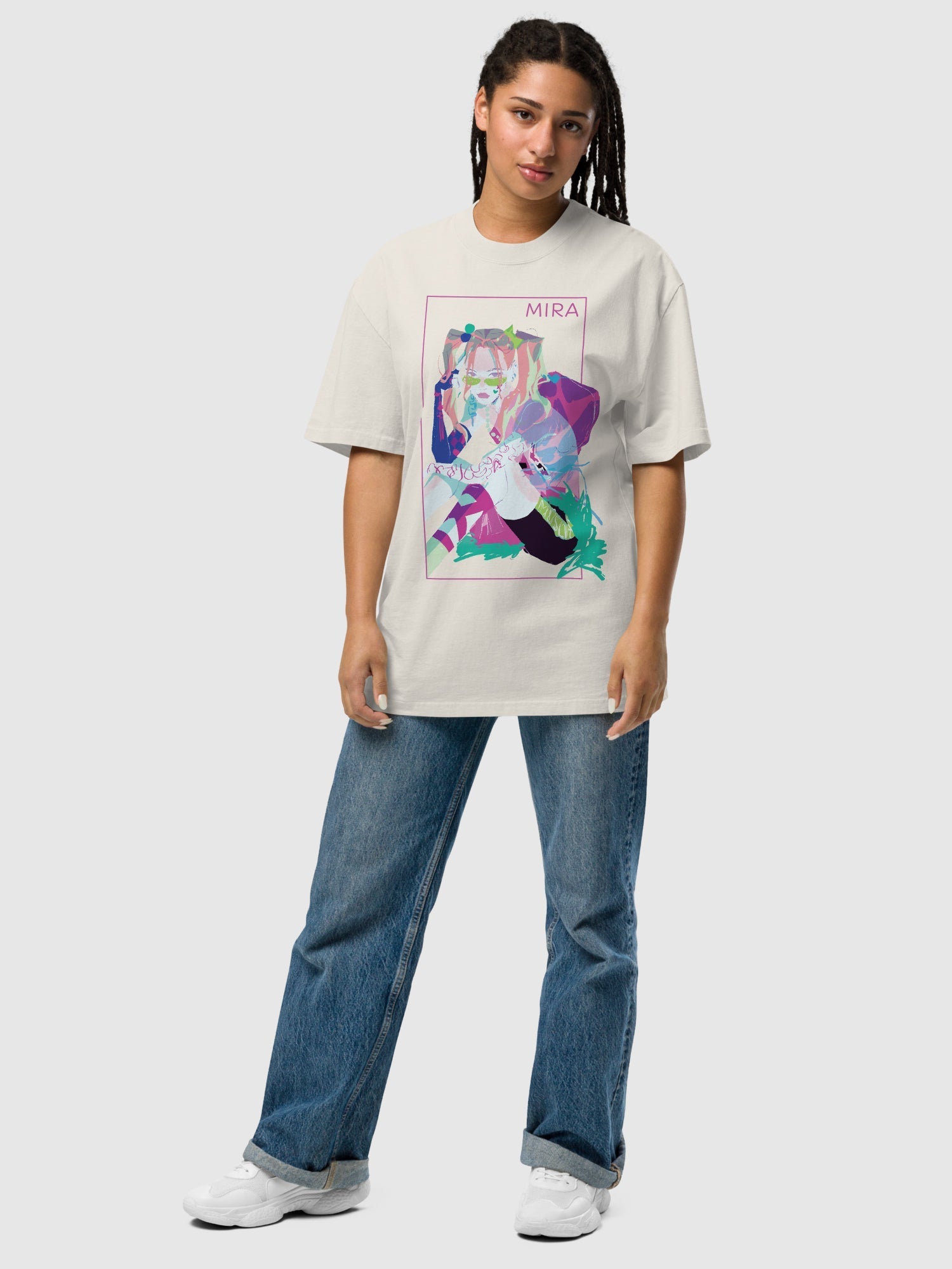 KPop Demon Hunters Mira Girl Crush Oversized T-Shirt Hoodie, Sweatshirt | CiraTrend.com (Image 4)